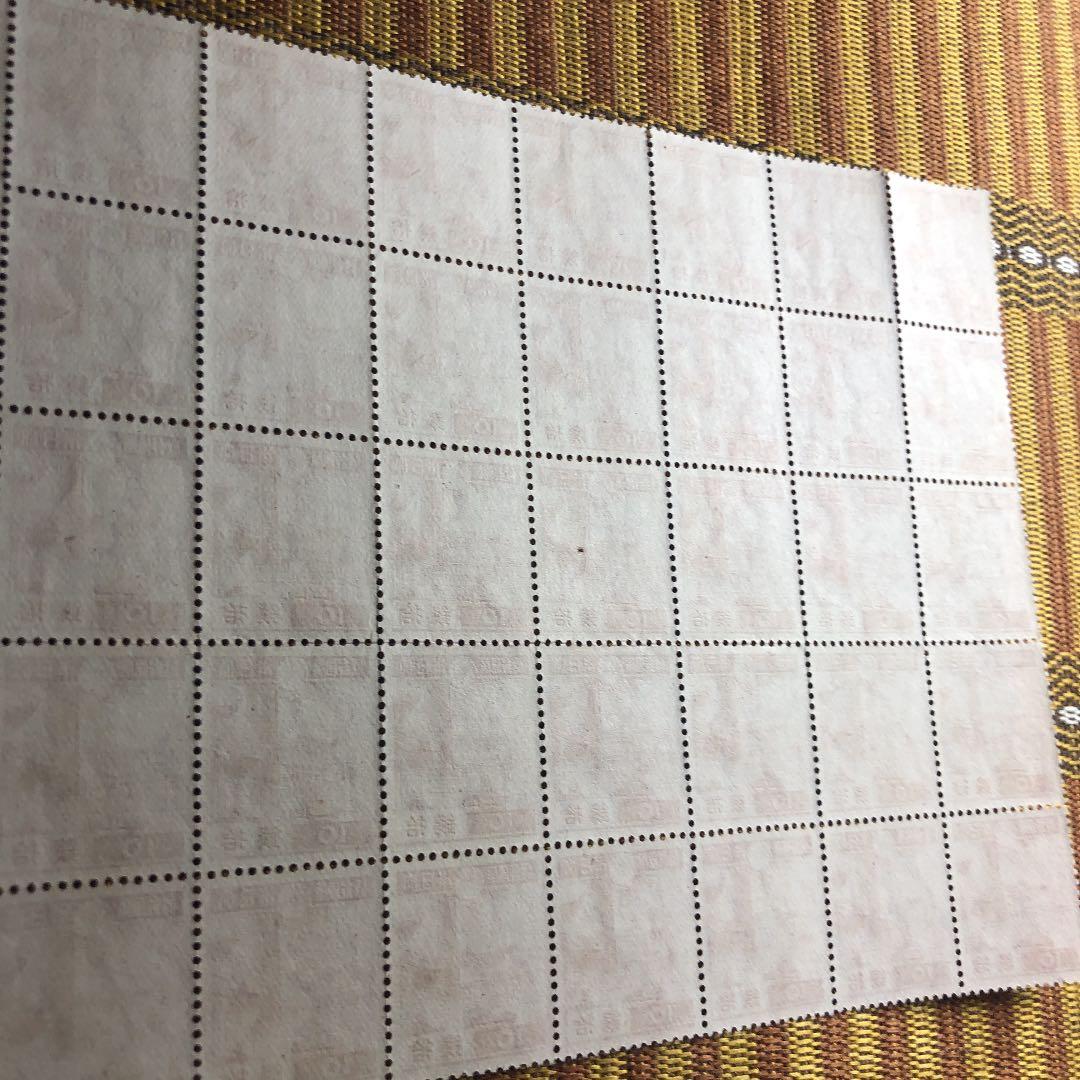 カタログ価60,000円！昭和13年日光東照宮10銭切手50枚半シート！レア！