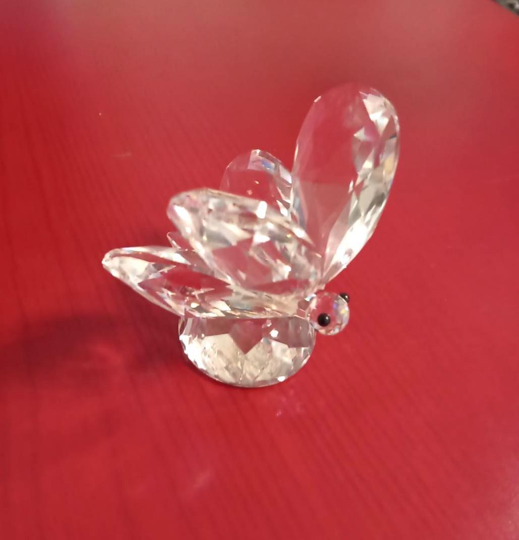 旧製法の魅力！虹色の輝き/バタフライ旧スワロフスキービンテージ・（箱付製品番号）