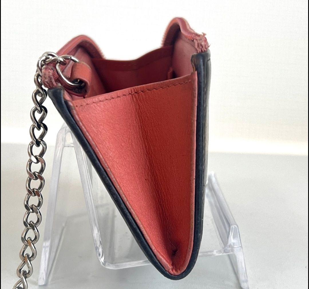 CHANEL　ケース　キーチェーン付き　黒ブラック