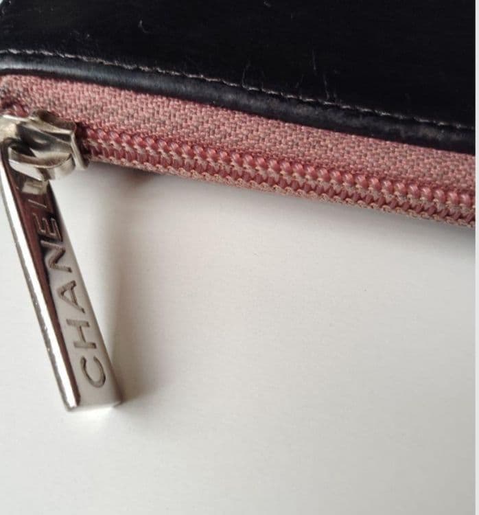 CHANEL　ケース　キーチェーン付き　黒ブラック