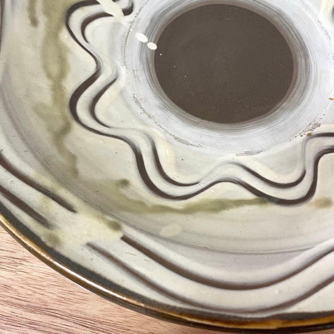 小鹿田焼 刷毛目 尺二寸皿 大皿 銀座たくみ 櫛描き 民藝 柳瀬朝夫 坂本茂木