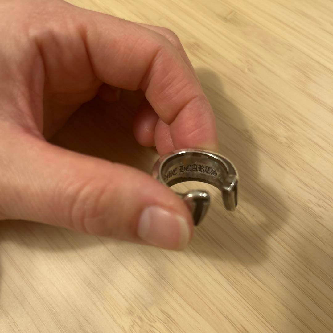《正規品》クロムハーツ　スクロールラベルリング　シルバー