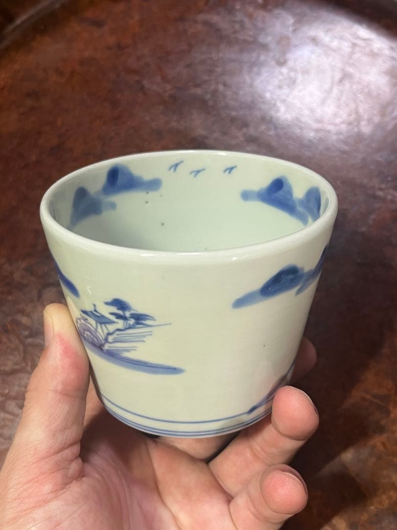 古伊万里　蕎麦猪口　無傷完品　鍋島　そば猪口　大振　柿右衛門　今右衛門　民藝