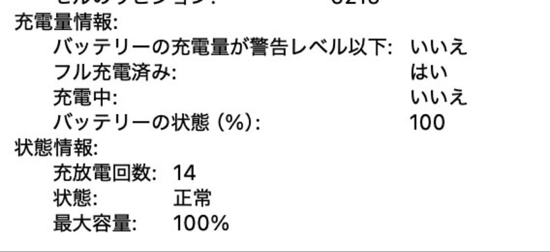 こ*き様 MacBook Air M2 バッテリー100%