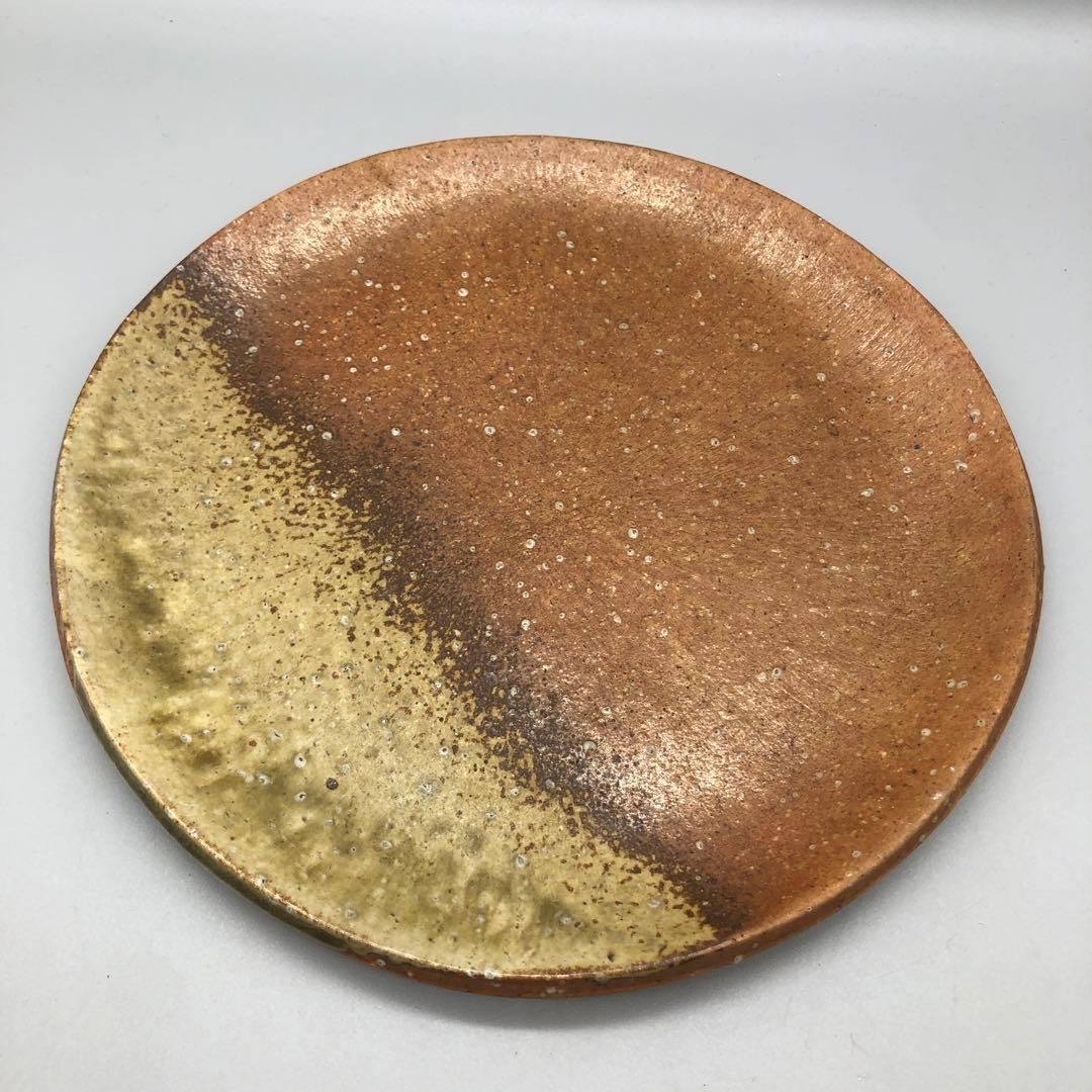 希少高橋楽斎信楽焼陶器お皿プレート3枚セット24cm伝統工芸骨董アンティーク食器