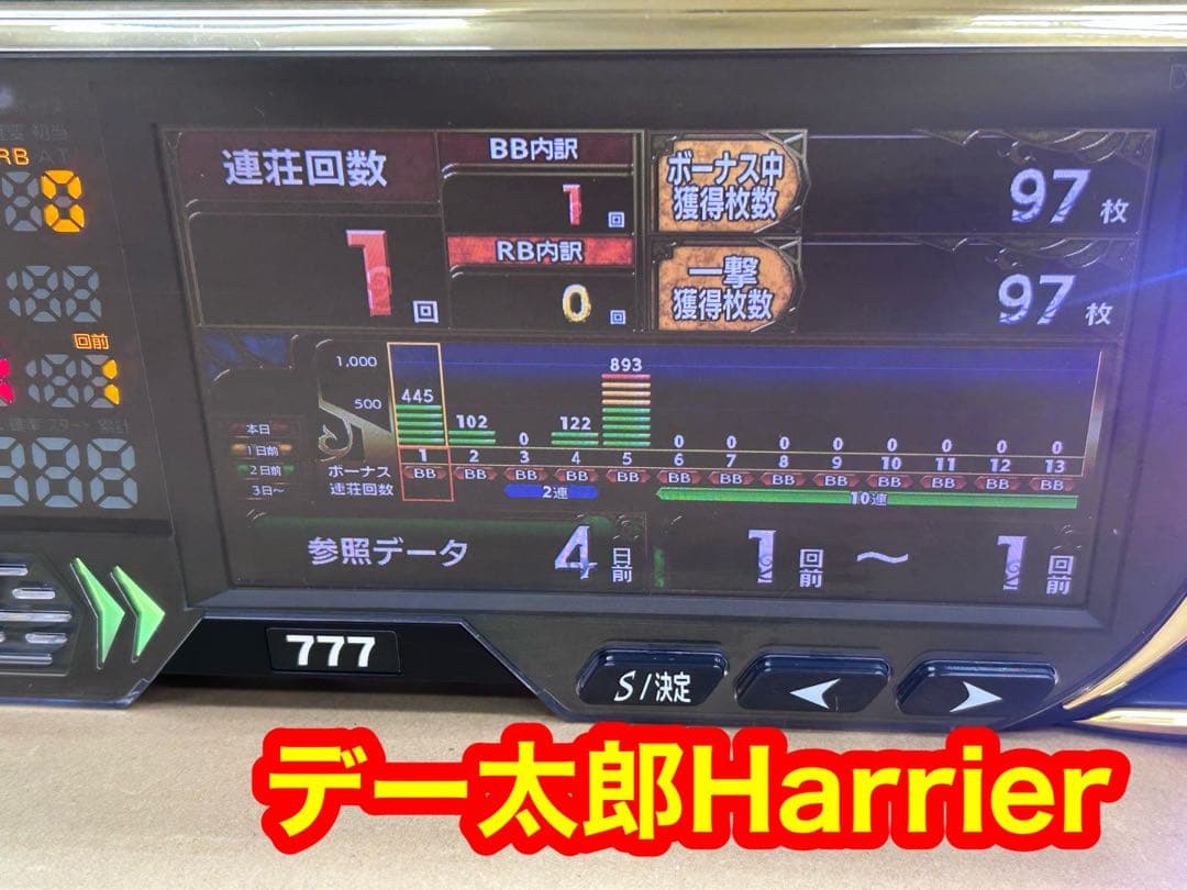 家庭用加工済•データカウンター・デー太郎Harrier・スロット用・送料無料