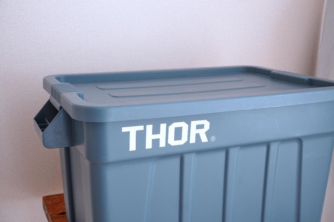 THOR コンテナボックス　グレー 75L / トップボード付き
