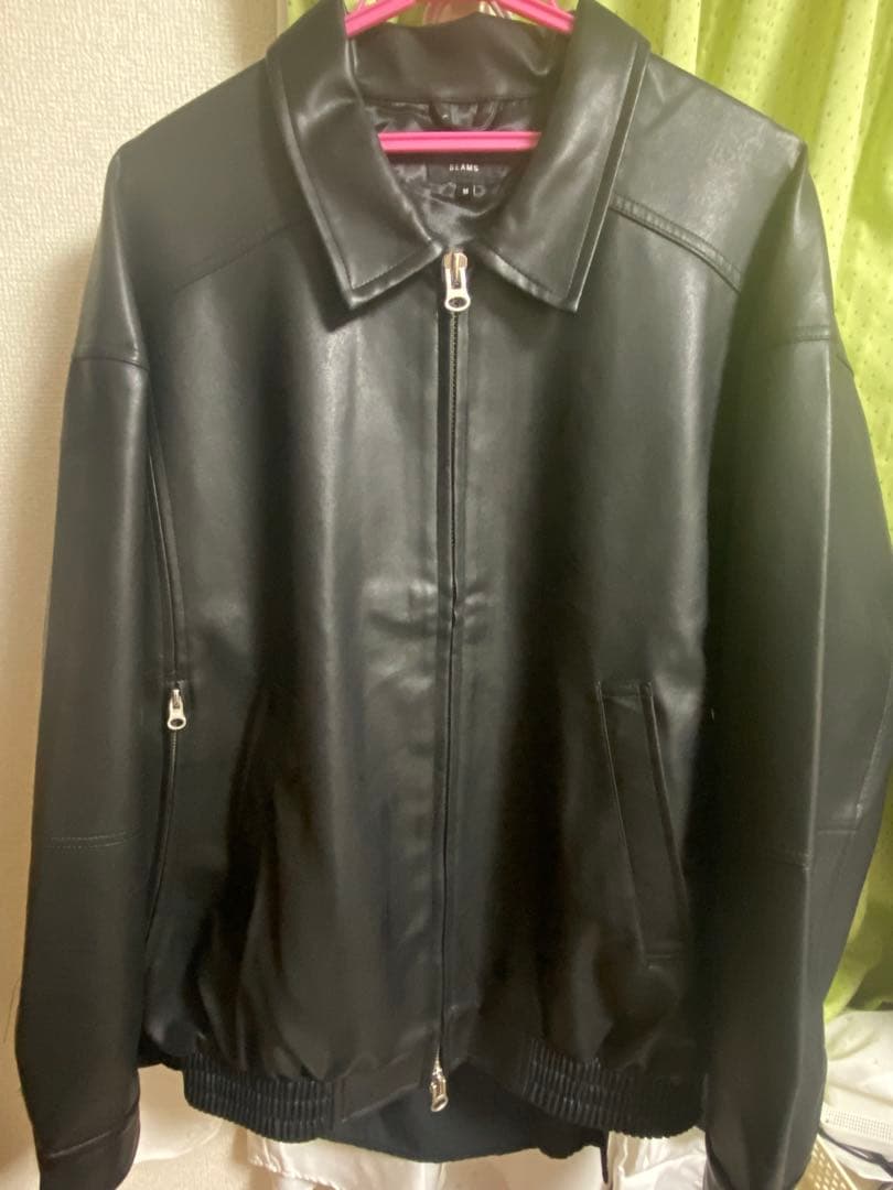 25aw BEAMS ビームス　レザーブルゾン　レザージャケットMサイズ