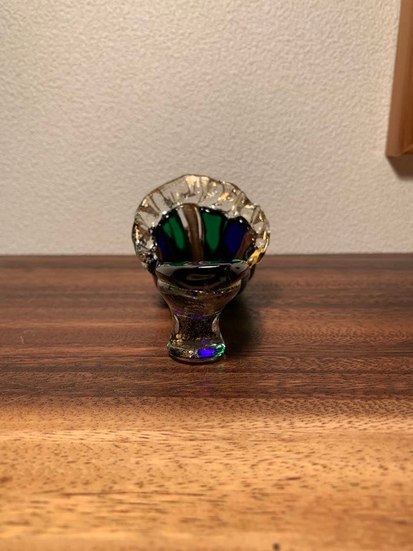 ムラーノガラス ガラスの靴 murano オブジェ サインあり