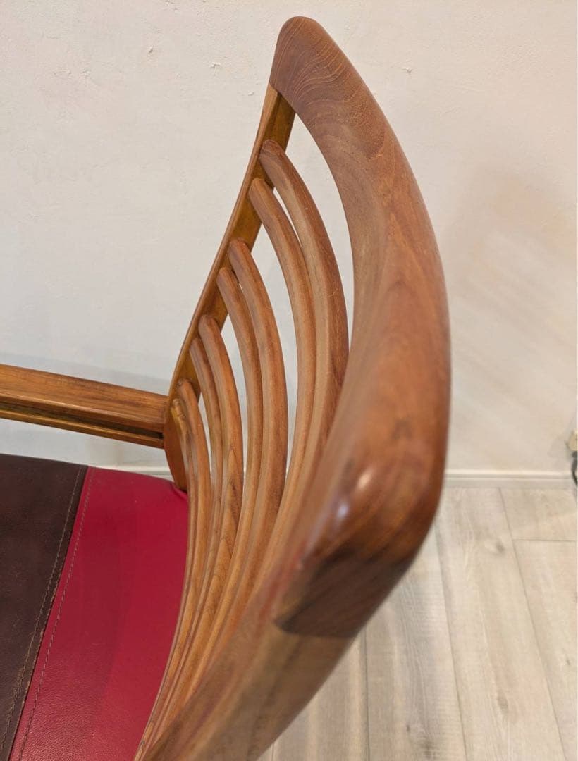 人気のロッキングチェア[BC工房]アームチェア手作り木製椅子USED品