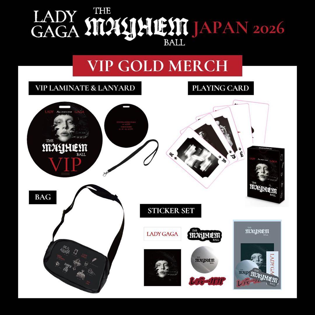 Lady Gaga ライブ VIP Gold ガガ グッズ 特典 セット