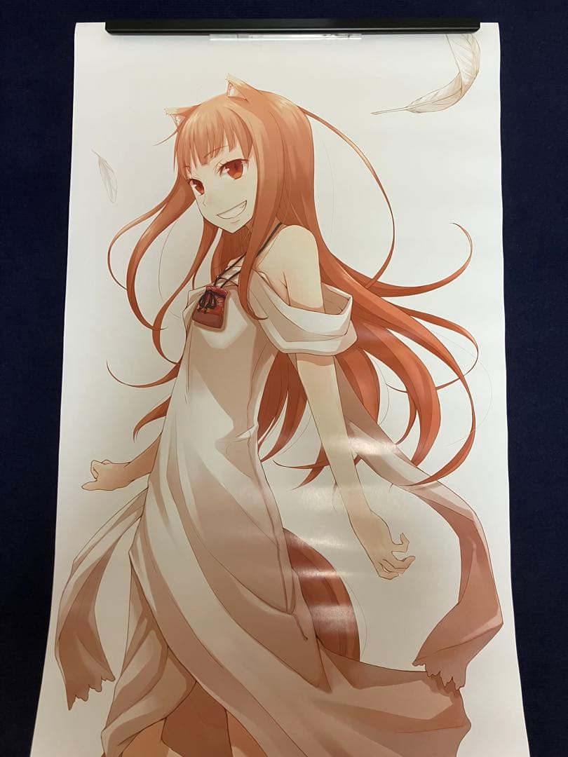 【非売品】狼と香辛料 ホロ ルカ 文倉 描き下ろし 超特大 両面 ポスター