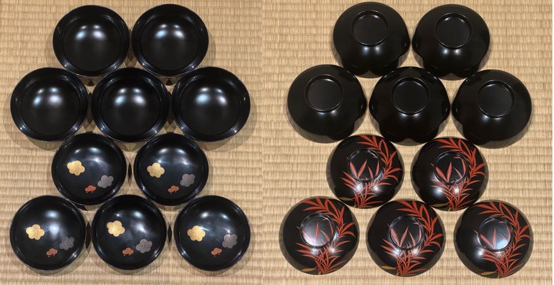 輪島塗 塗師 角藤弘悦 懐石道具 五客揃 共箱 引き盃 盃台 椀 茶懐石一式