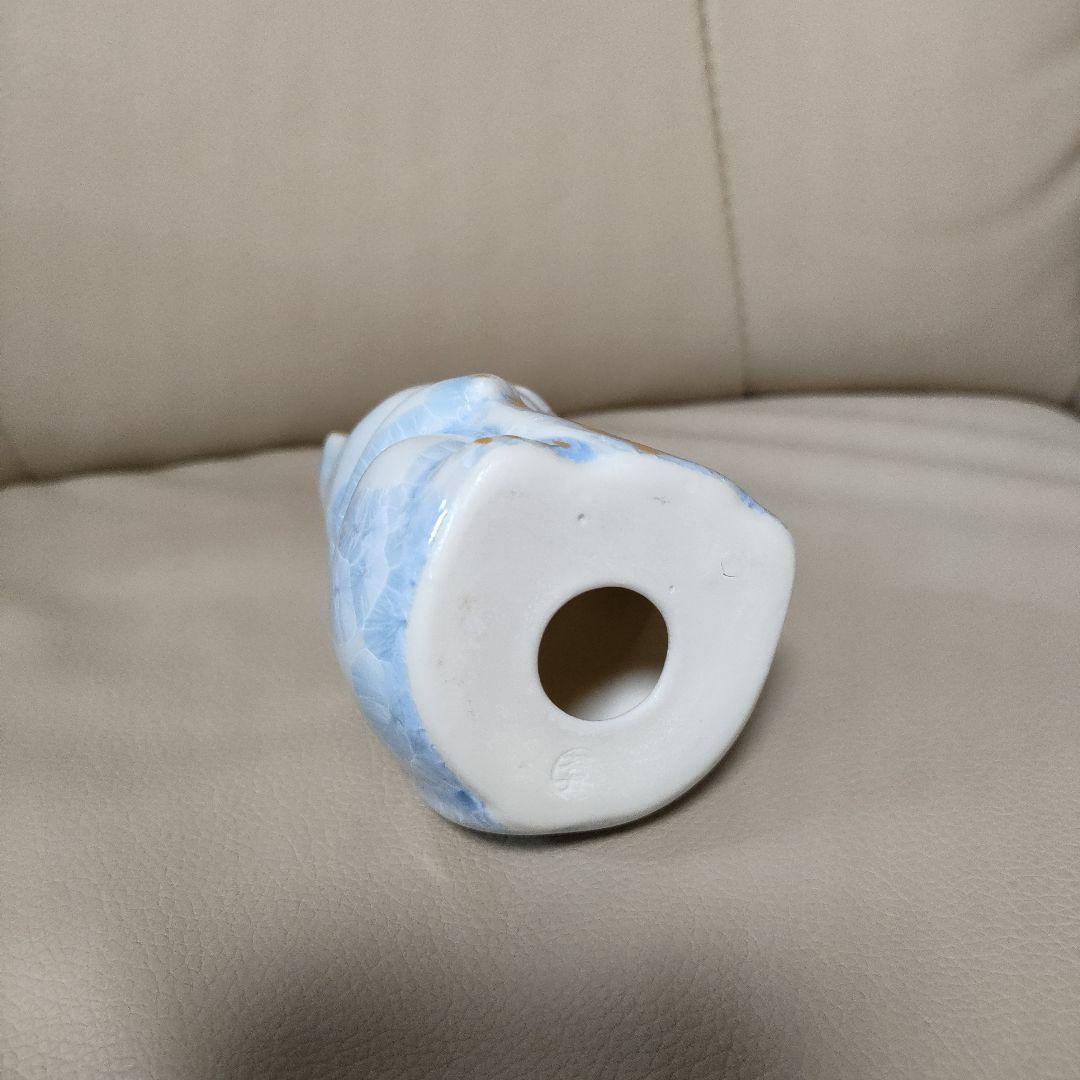 陶あん　陶葊　招き猫　金色の鈴付き　花結晶　京焼　清水焼　箱付き