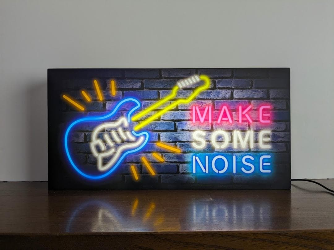 ギター ライブ ロック ミュージック 音楽 バー 看板 置物 雑貨 ライトBOX