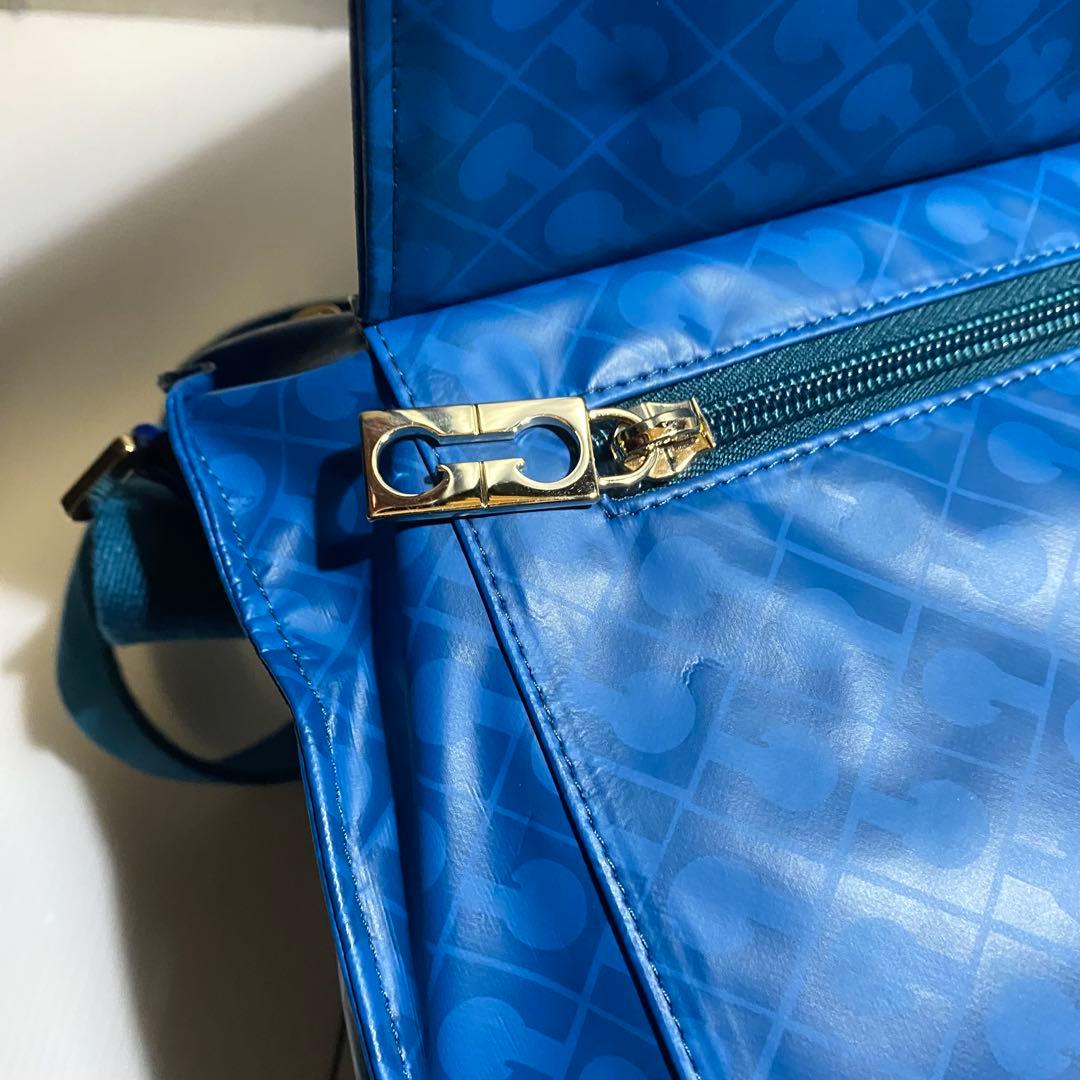 【極美品】GHERARDINI　ソフティ　ショルダーバッグ　ブルー