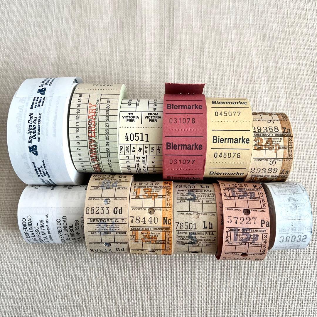 ロールチケット　バスチケット　ホーストラム　まとめ売り　紙もの