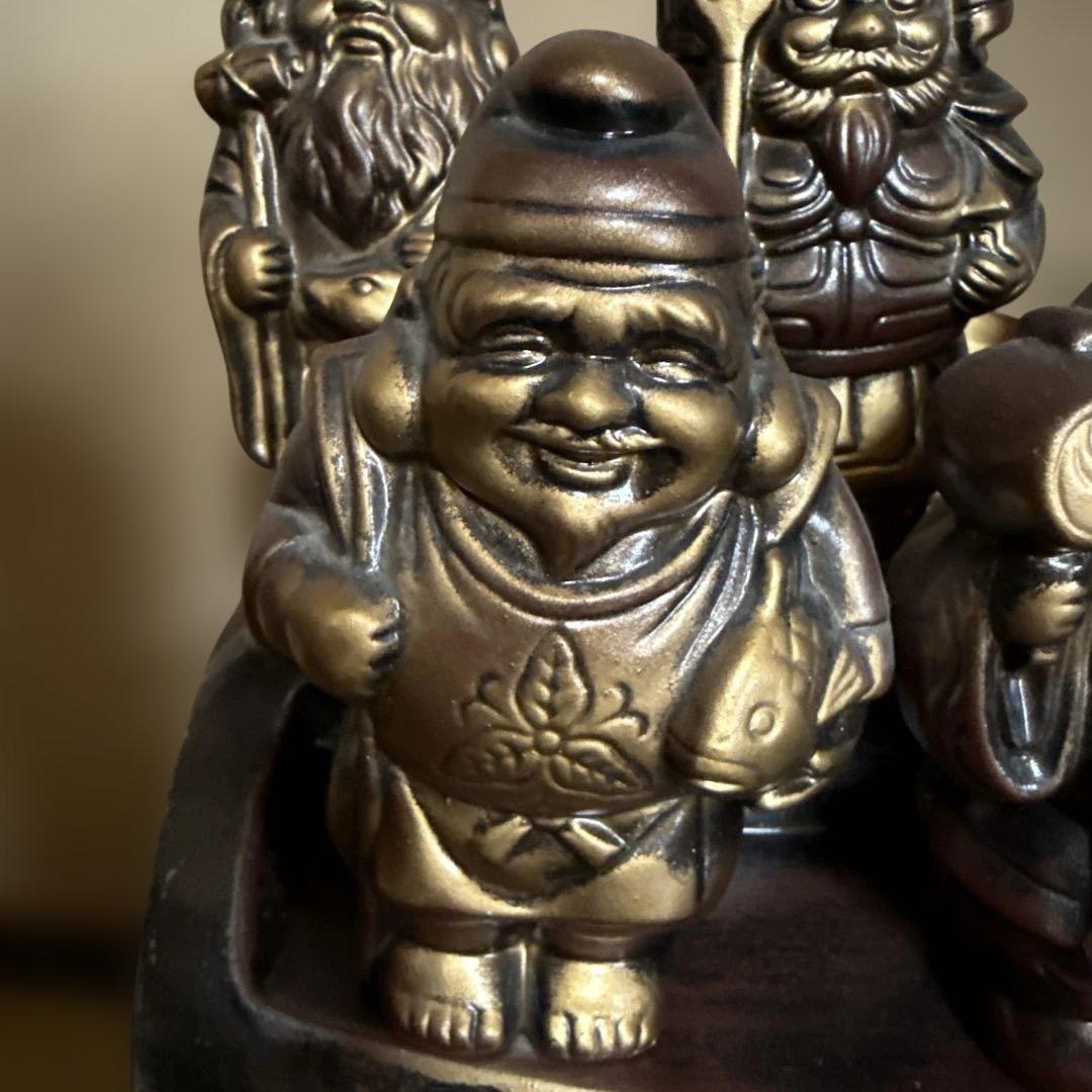 ★七福神の置物★高さ47cm 幅33cm☆縁起物☆ 商売繁盛・家内安全