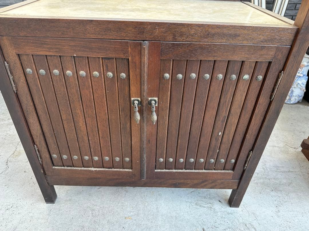 オールドカリモク 電話台 インテリア 昭和レトロ アンティーク　引き取り限定