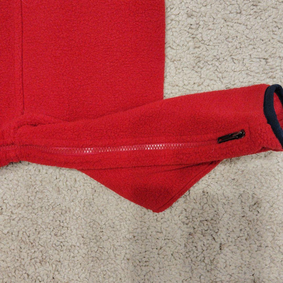 patagonia フリースオーバーオール 赤