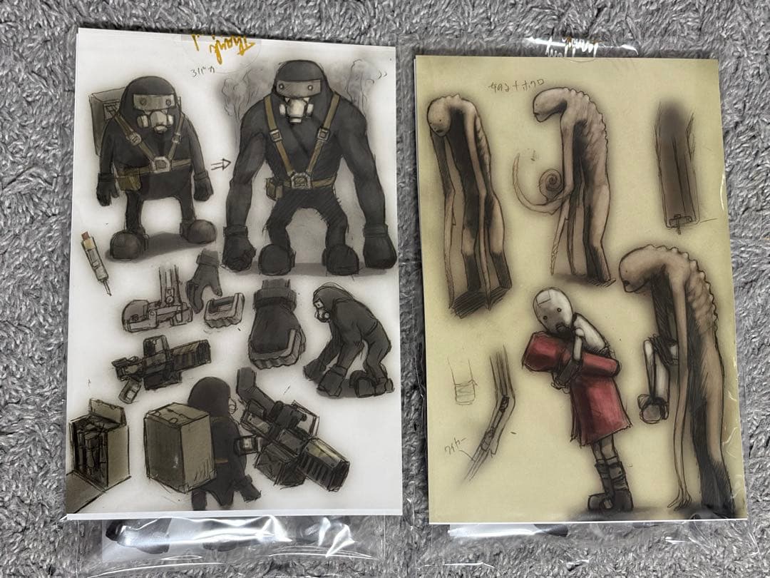 初期、再販セットJUNK HEAD 3バカちゃんラバーキーホルダー 未使品