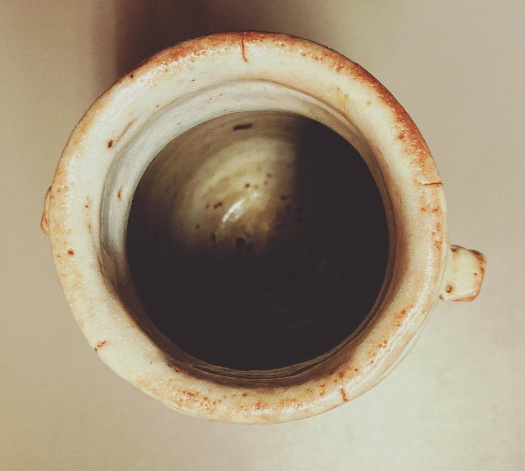 【値下げ】 奥磯太覚 志野 花入 【未使用】【真作保証】