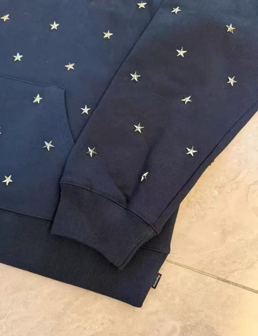 アイドル Supreme Stars Studded Hooded Sweatshirt