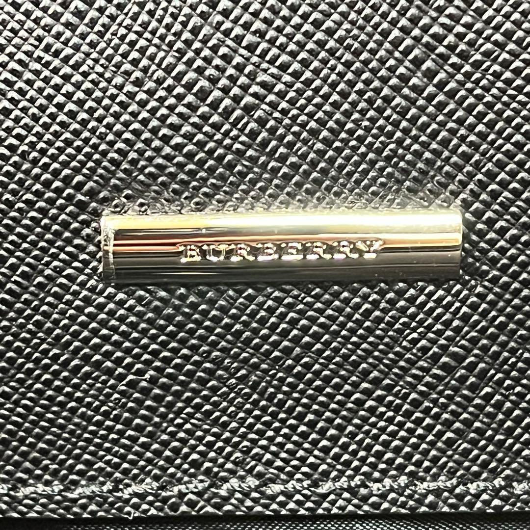 美品✨バーバリー　ブリーフケース　ビジネスバッグ　黒　A4 サフィアーノレザー