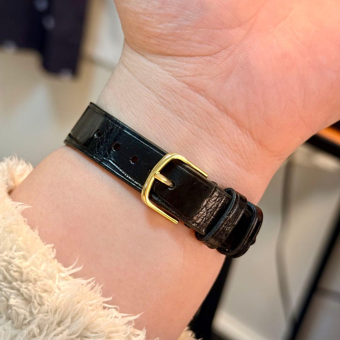 VINTAGE LEONARD GENEVE金文字盤 タンク 1980's