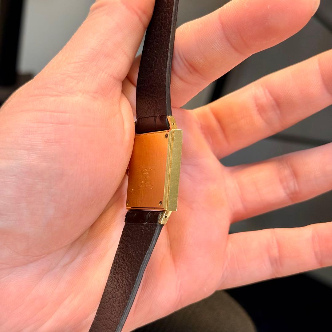 VINTAGE LEONARD GENEVE金文字盤 タンク 1980's