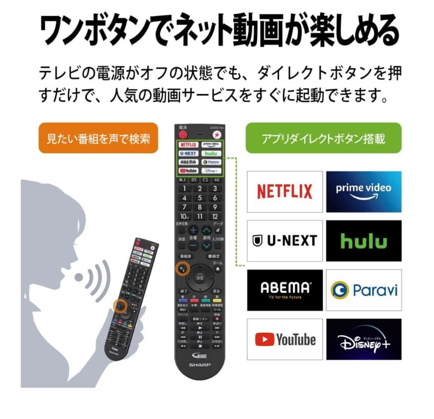 SHARP/シャープ 65V 4Kテレビ 4T-C65EL1 2022年製