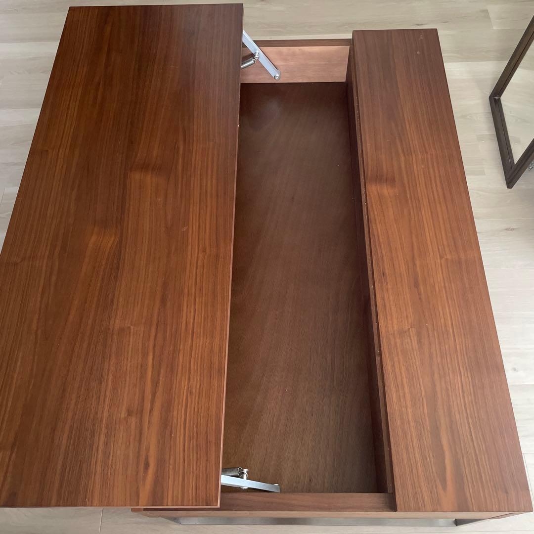 昇降式コーヒーテーブル ウォールナット リモートワークsongdream