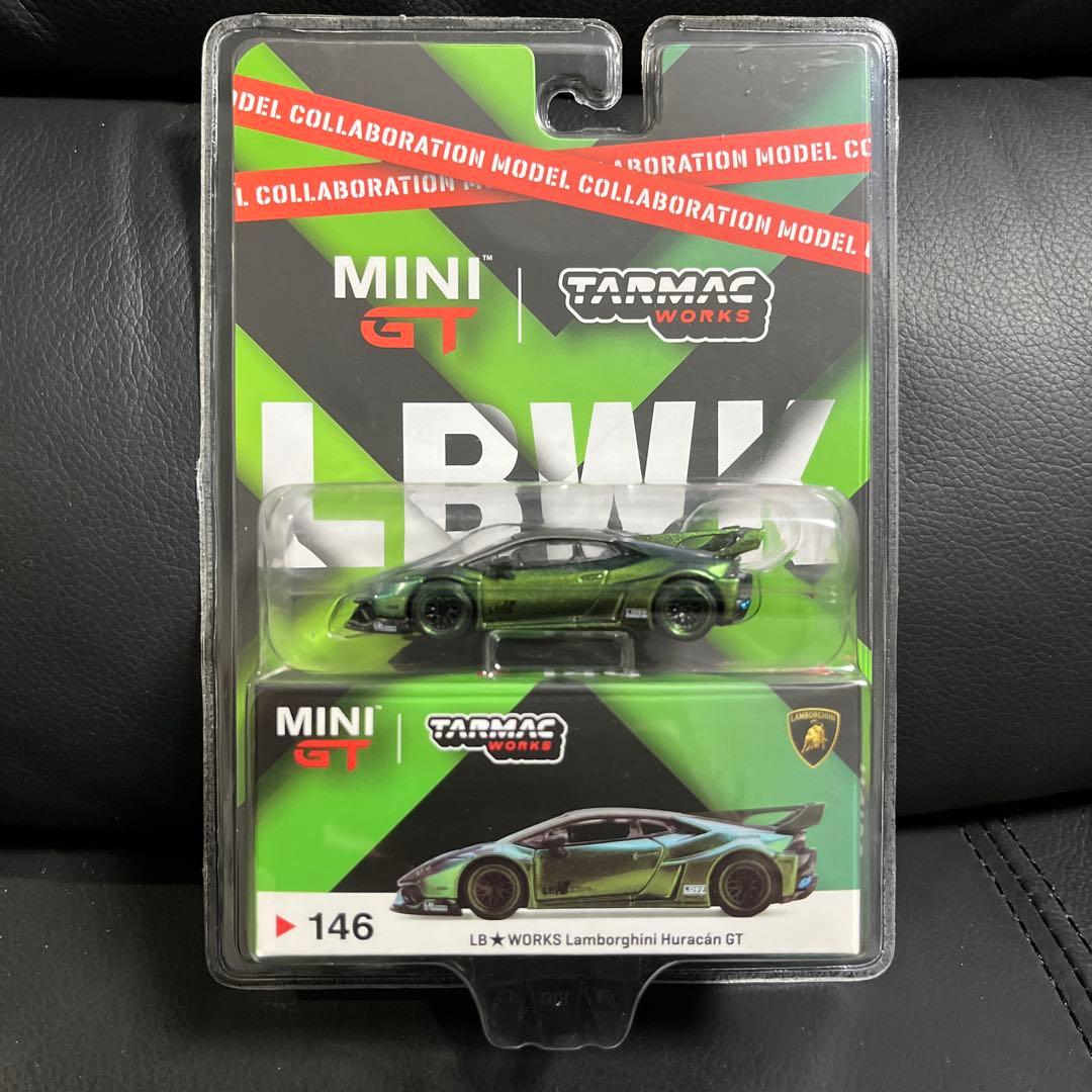 2台セット ミニGT ターマック LBWK R35　ウラカン マジック グリーン