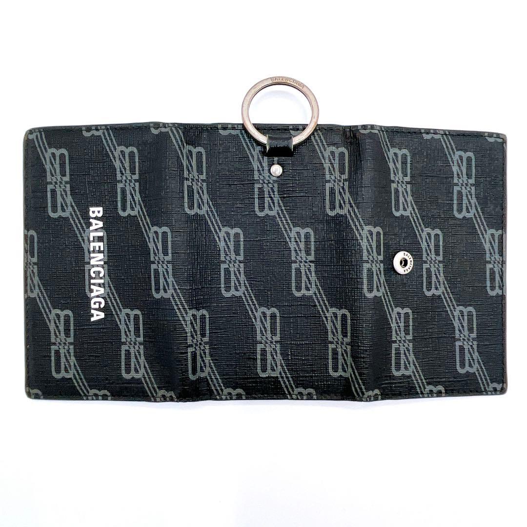 バレンシアガ 640537 レザー ロゴ 6連 キーケース