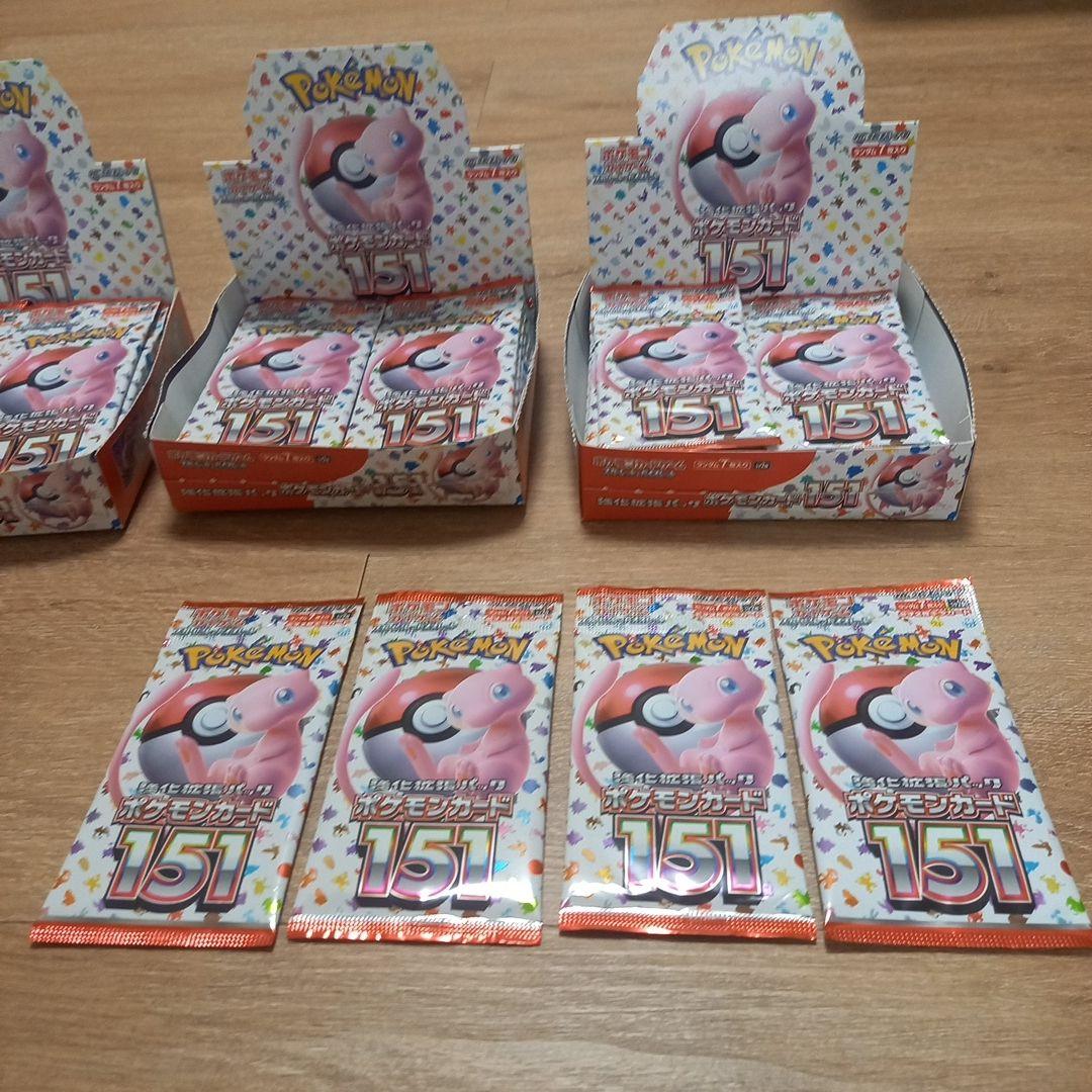 ポケモンカード151 3BOX+バラ24パック
