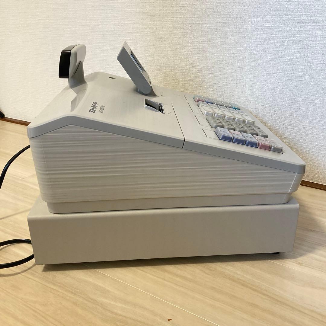SHARP 電子レジスター XE-A207WーW 動作確認済／鍵付き／印字OK