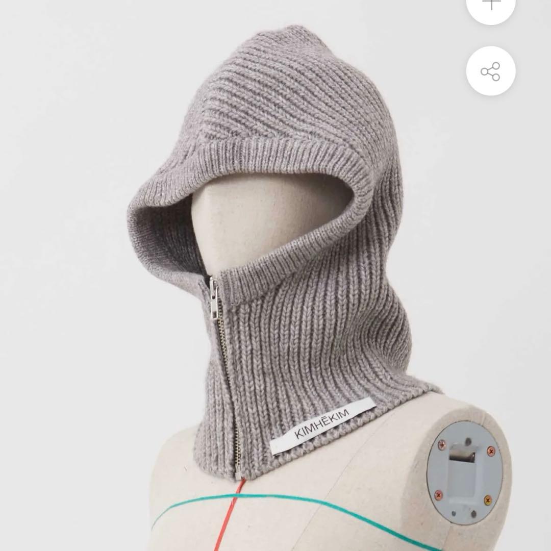 KIMHEKIM バラクラバ グレー ニット帽