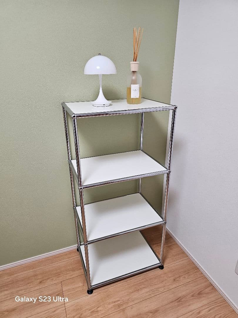 USMハラー 三段オープンキャビネット リビング・キッチン等 ピュアホワイト