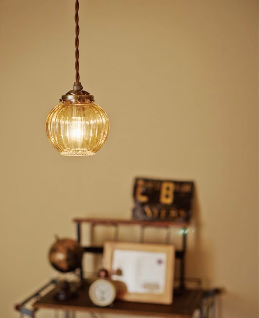 インターフォルム Lipri ゴールドボール型ペンダントライト