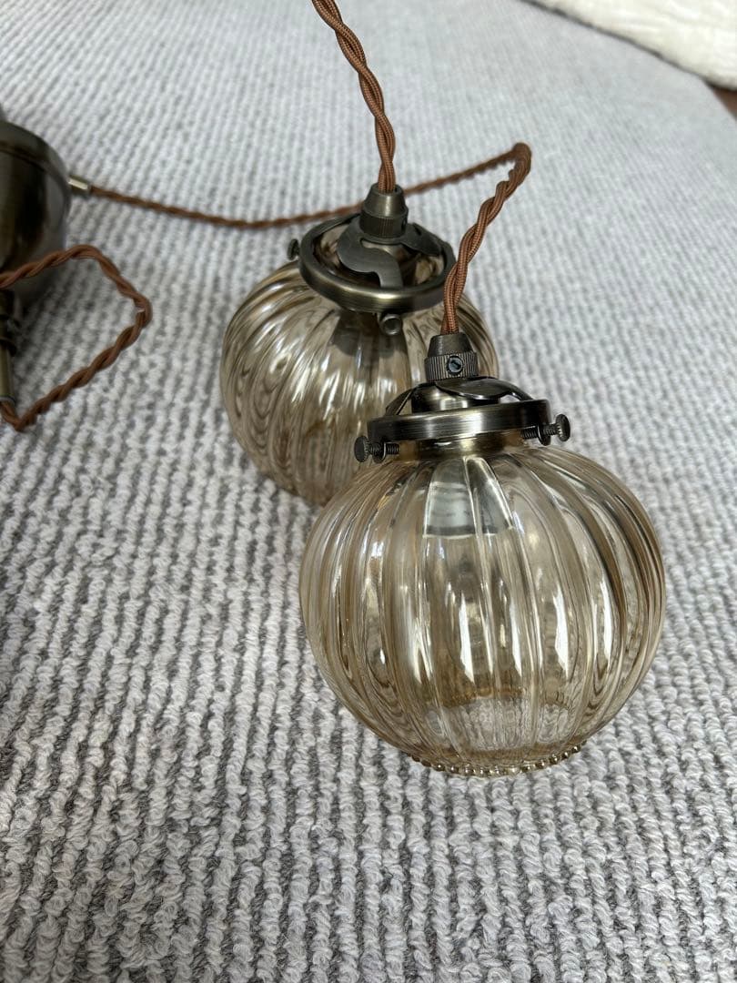 インターフォルム Lipri ゴールドボール型ペンダントライト