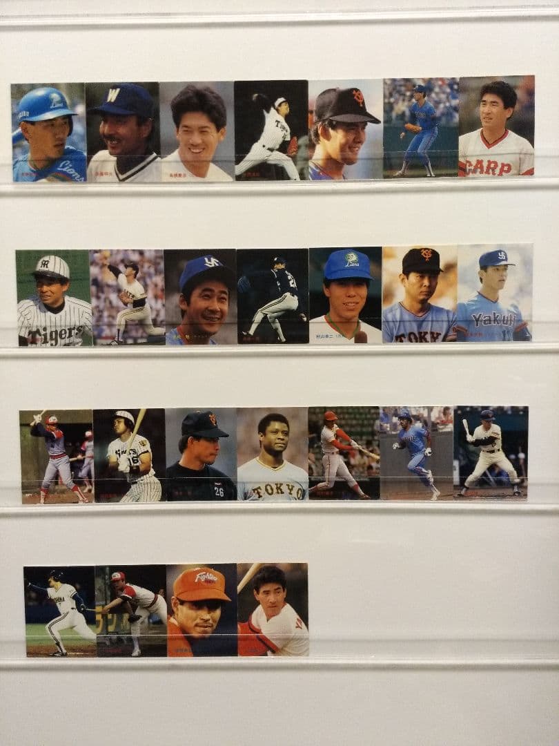 カルビー プロ野球 チップス カード 1986年