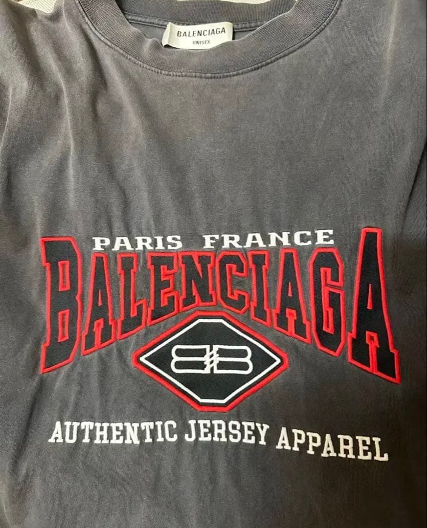 【BALENCIAGA】UNIFIT ブラック Tシャツ