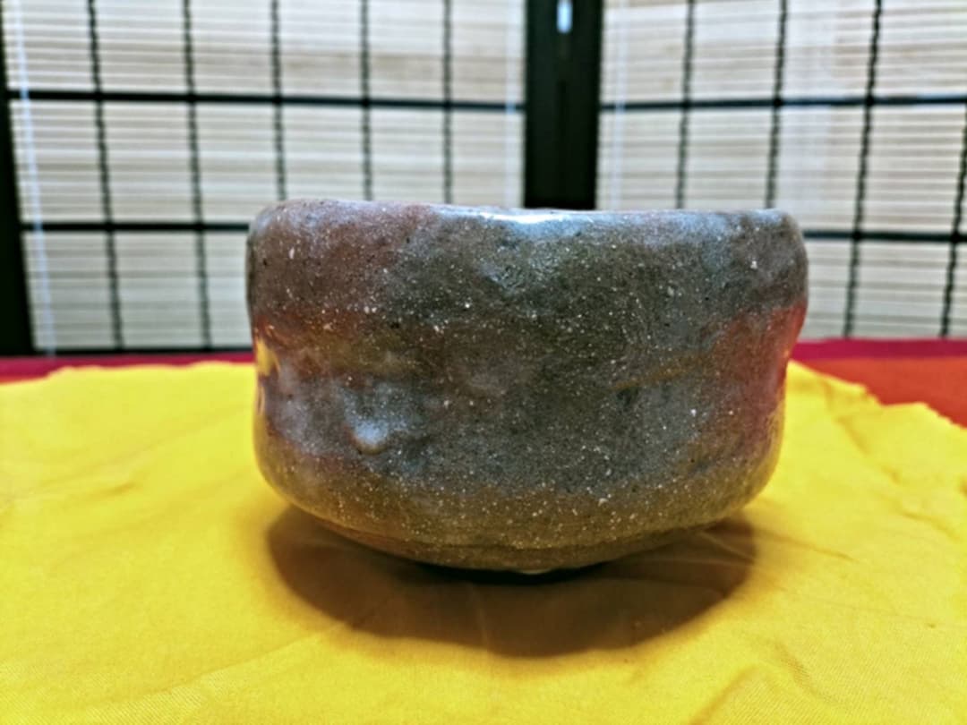 赤楽茶碗 共布 共箱付き 茶道具 ❤️