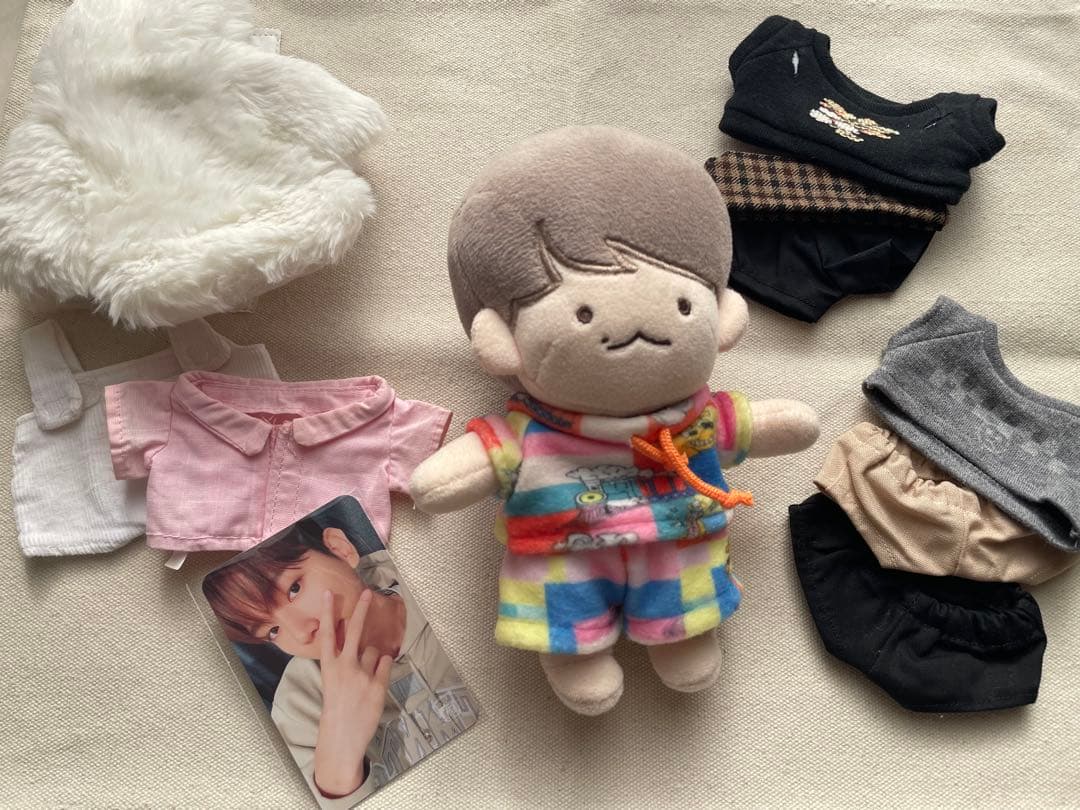 EXO ベッキョン ぬいぐるみ 15cm セルキュイ 服付FC限定トレカ