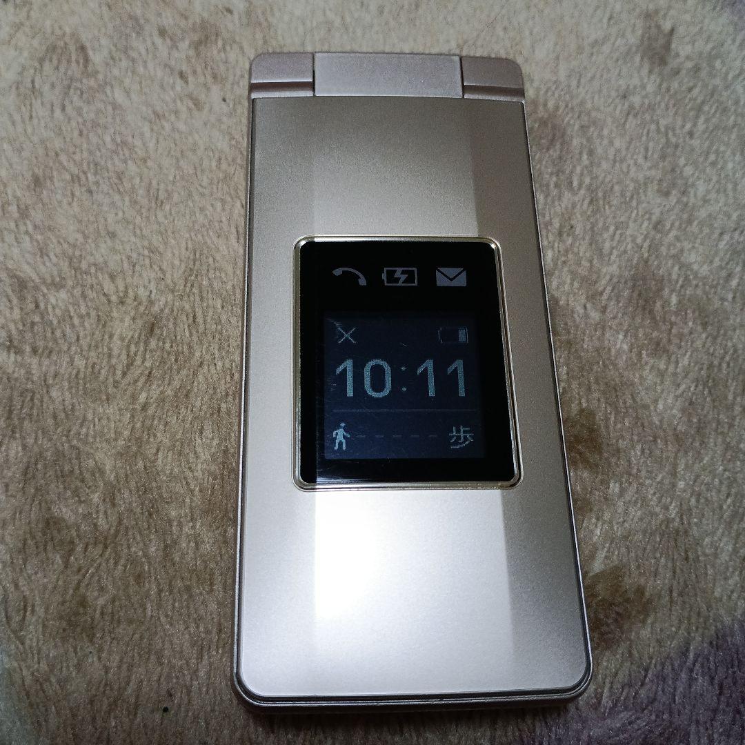 SHARP Softbank かんたん携帯10 ゴールド NP807SH