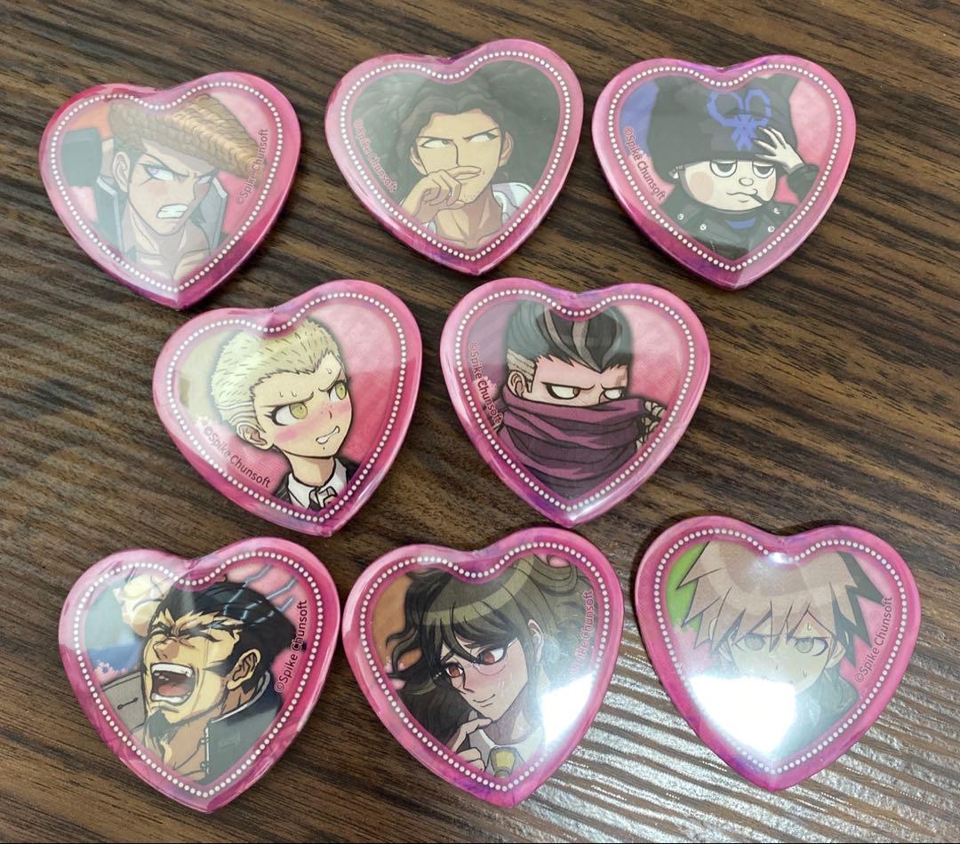 ダンガンロンパ　ハート缶バッジ　　ダンガンロンパ缶バッジ