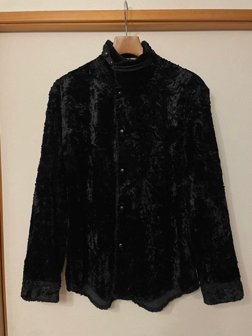 EMPORIO ARMANI ブラック ベルベットジャケット