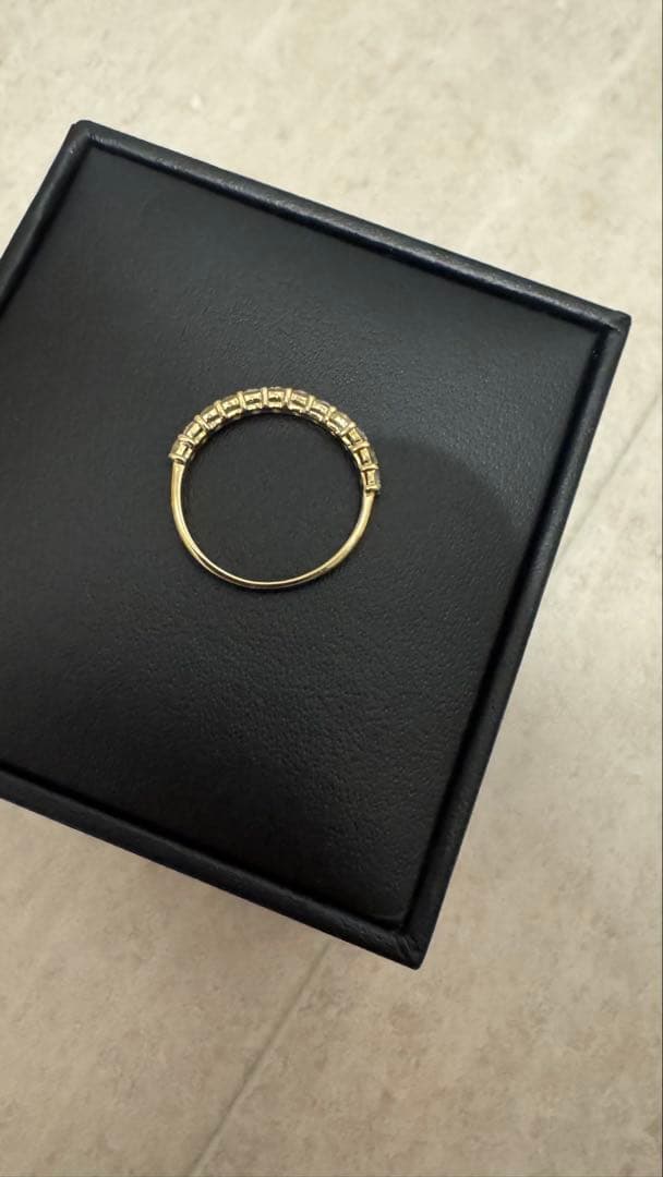 り*い様 ハーフエタニティリング　指輪　K18　D0.50ct　1.2g　10号