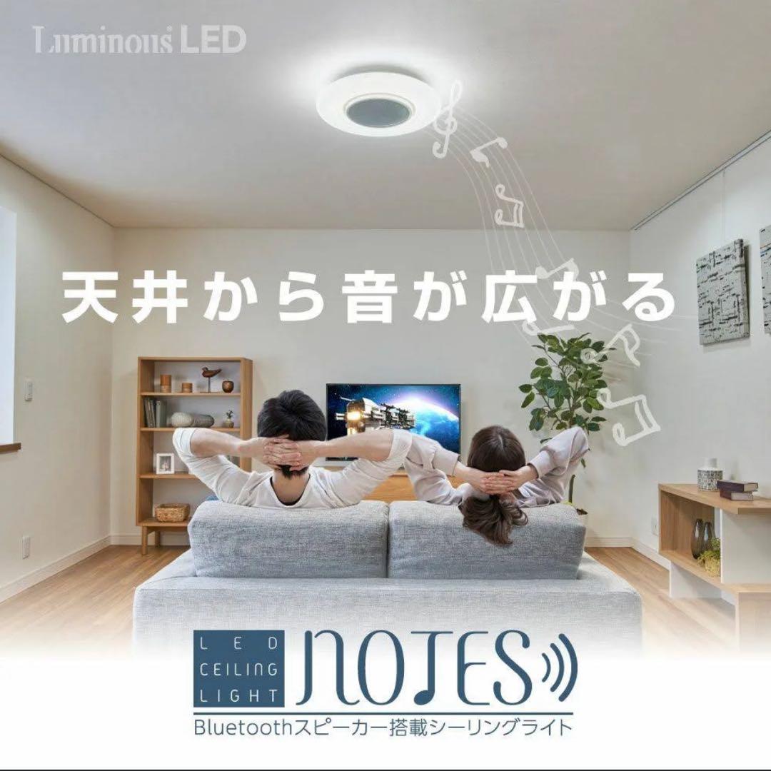 【新品•未使用】ドウシシャ スピーカー搭載 シーリングライト OS-W08DS