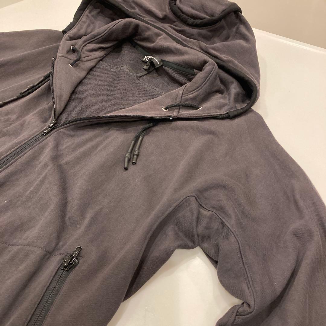 最終価格Y-3 フード付きパーカー L/6 ダークグレー